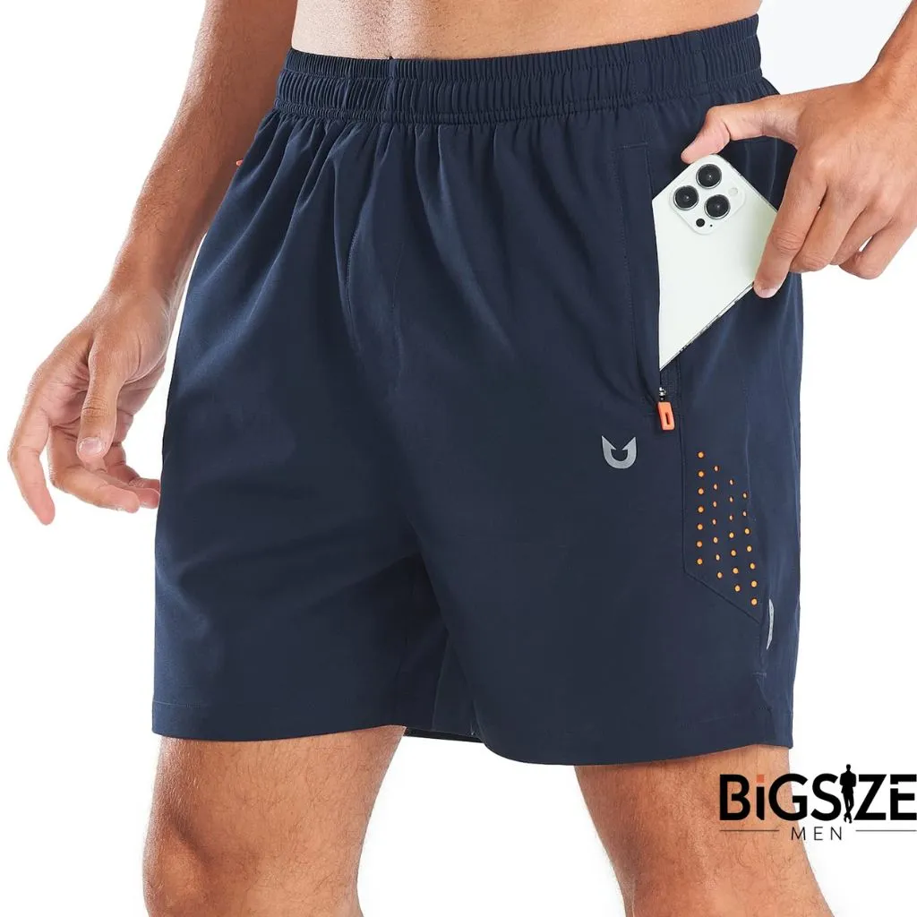 NORTHYARD Men’s Athletic Running Shorts (Navy)