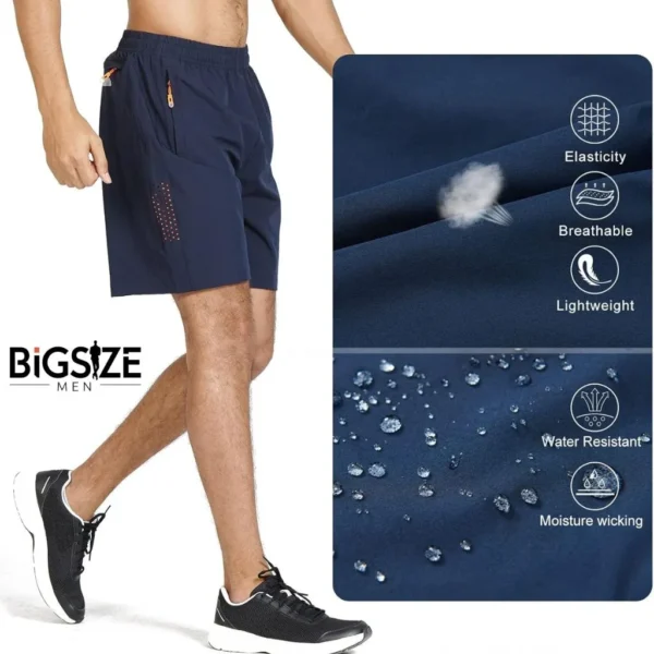 NORTHYARD Men's Athletic Running Shorts (Navy)