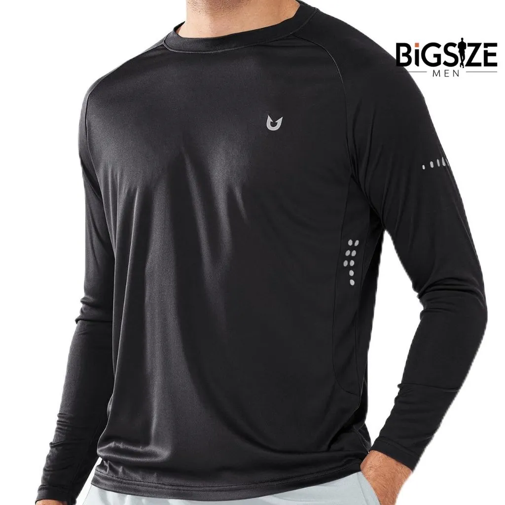 NORTHYARD UPF Long Sleeve Workout Shirt (Black)